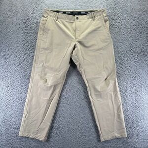 Hi-Tec Pant Mens 38x30 Beige Polyester Golf Performance Straight Sports Stretch
